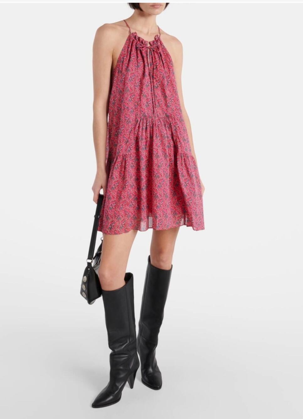Marant Etoile Kayne printed cotton minidress
